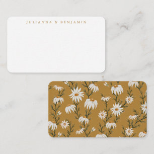 Carte De Correspondance Enclosure de cadeau personnalisé floral rustique b