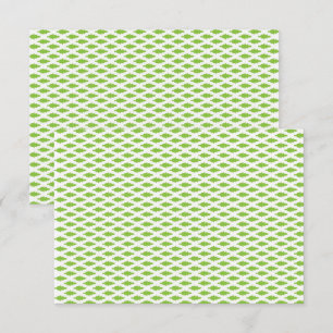 Carte De Correspondance Ensemble de dossiers verts botaniques