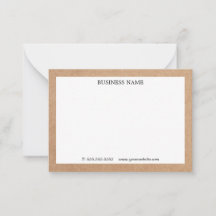 Entreprise blanche kraft imprimée cool