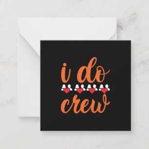 Carte De Correspondance Équipe de mariage je le veux