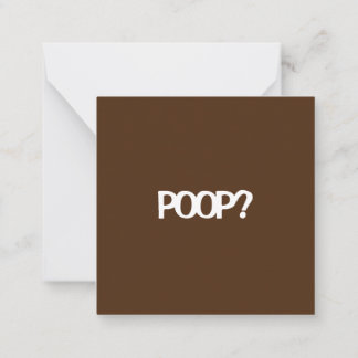Carte De Correspondance Es-tu prêt pour... POOP ?