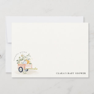 Carte De Correspondance Étal de citrouilles cultivées localement aquarelle
