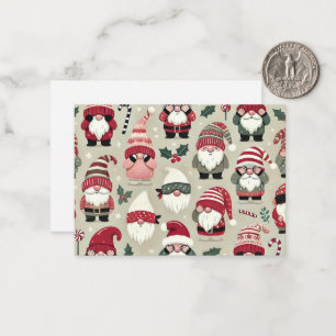 Carte De Correspondance Étiquette cadeau de coordination de Noël "Pas de p