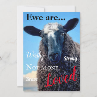 Carte De Correspondance Ewe are Loved Card