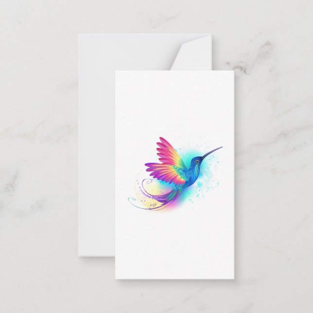 Carte De Correspondance Exotic Rainbow Hummingbird (Devant)