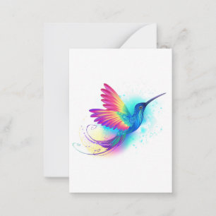 Carte De Correspondance Exotic Rainbow Hummingbird