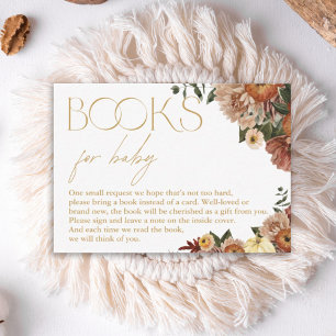 Carte De Correspondance Fall In Love Floral Baby showers Livres Pour Bébé