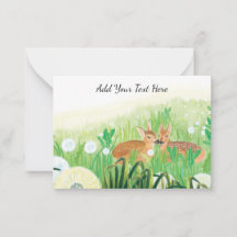 Fawns en Grass Tall Personnalisable