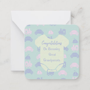 Carte De Correspondance Félicitations pour être devenus grands-parents 