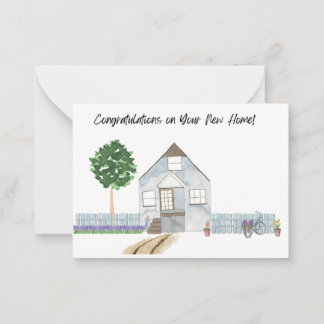Carte De Correspondance Félicitations pour l'aquarelle de votre nouvelle c