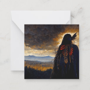 Carte De Correspondance Femme corbeau