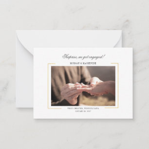 Carte De Correspondance Fête de fiançailles de couples photo moderne