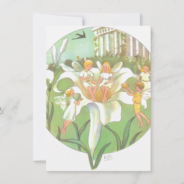 Carte De Correspondance Fête de fleurs de fée de printemps (Devant)