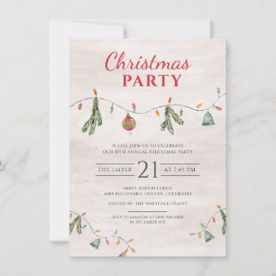 Carte De Correspondance Fête de Noël élégante et rustique