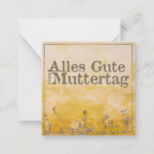 Carte De Correspondance Fête des mères joyeuses allemandes sur la prairie 
