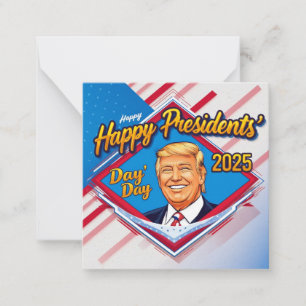 Carte De Correspondance fête des présidents heureux 2025
