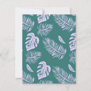 Carte De Correspondance Feuilles tropicaux 18