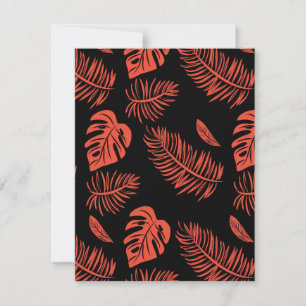 Carte De Correspondance Feuilles tropicaux 21