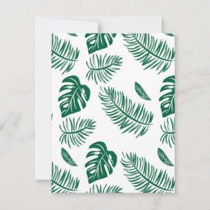 Carte De Correspondance Feuilles tropicaux 22