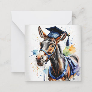 Carte De Correspondance Fiche de note plat de graduation de la Mule