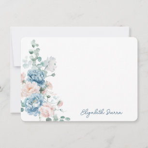 Carte De Correspondance Fiche de papier à lettres florale délicate