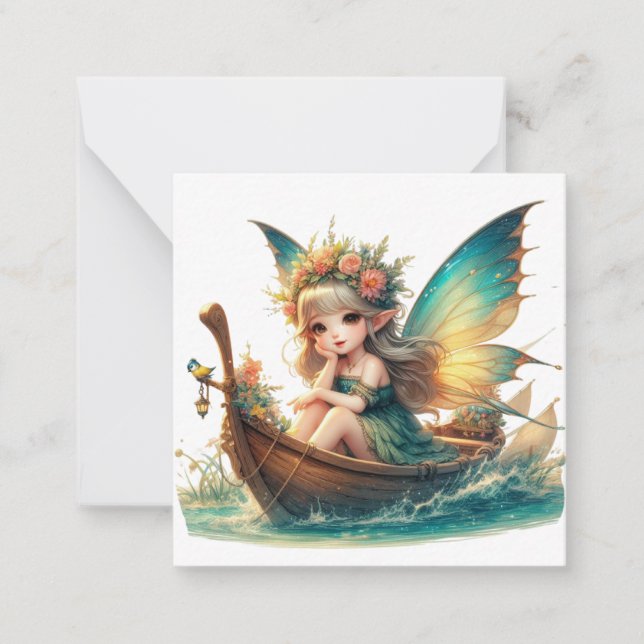 Carte De Correspondance Fiche Imaginaire Fairy (Devant)