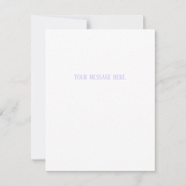 Carte De Correspondance Flat Easter Card (Dos)