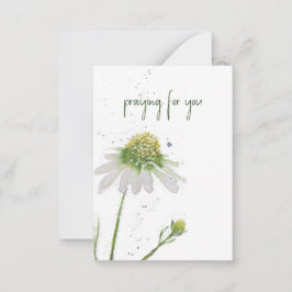 Carte De Correspondance Fleur aquarelle peinte à la main | Priez Pour Vous