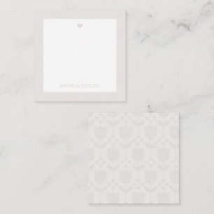 Carte De Correspondance Fleur Rétro Personnalisée