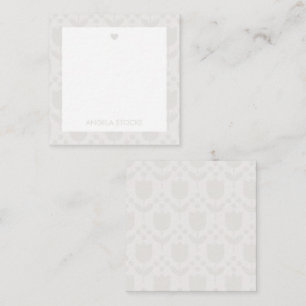 Carte De Correspondance Fleur Rétro Personnalisée
