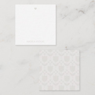 Carte De Correspondance Fleur Rétro Personnalisée