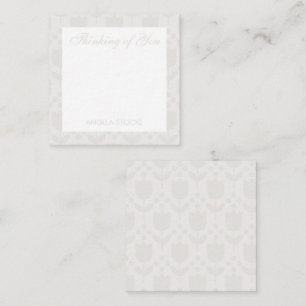 Carte De Correspondance Fleur Rétro Personnalisée