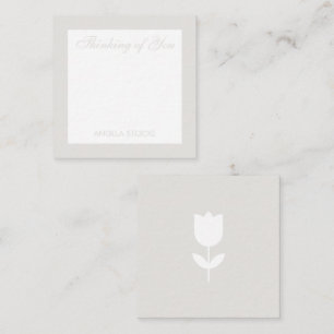 Carte De Correspondance Fleur Rétro Personnalisée