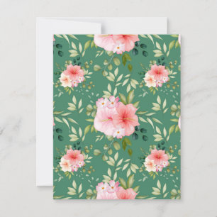Carte De Correspondance Fleurs aquarelles 24