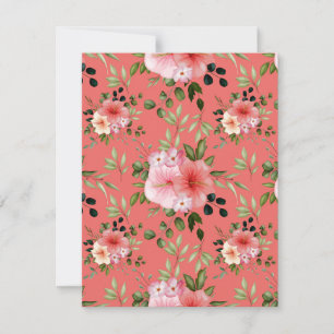 Carte De Correspondance Fleurs aquarelles 26