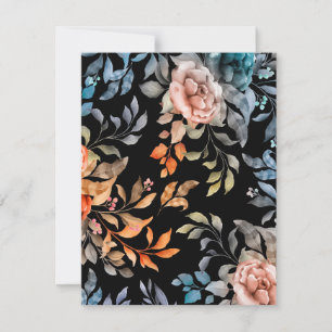 Carte De Correspondance Fleurs aquarelles 4