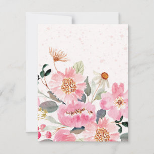 Carte De Correspondance Fleurs aquarelles 5