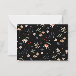 Carte De Correspondance Fleurs d'eau simples 1