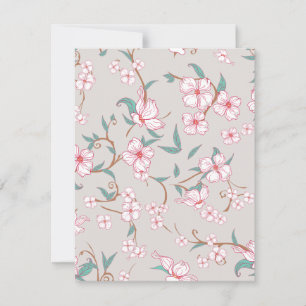 Carte De Correspondance Fleurs déplaisantes Motif 6