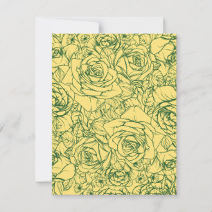 Carte De Correspondance Fleurs Motif 15