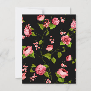 Carte De Correspondance Fleurs Motif 18
