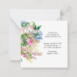 Carte De Correspondance Fleurs printanières botaniques florales
