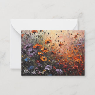 Carte De Correspondance Fleurs sauvages d'automne