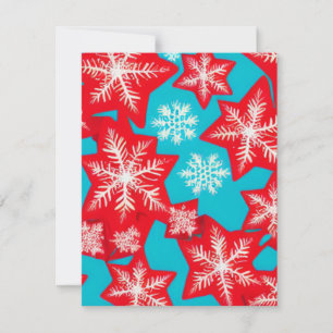 Carte De Correspondance Flocons de neige