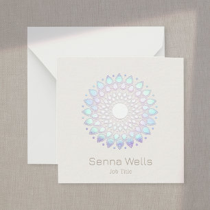 Carte De Correspondance Floral moderne Lotus Mandala