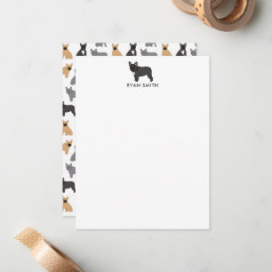 Carte De Correspondance Français Bulldog