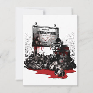 Carte De Correspondance Freddy contre Jason   Bienvenue à Springwood