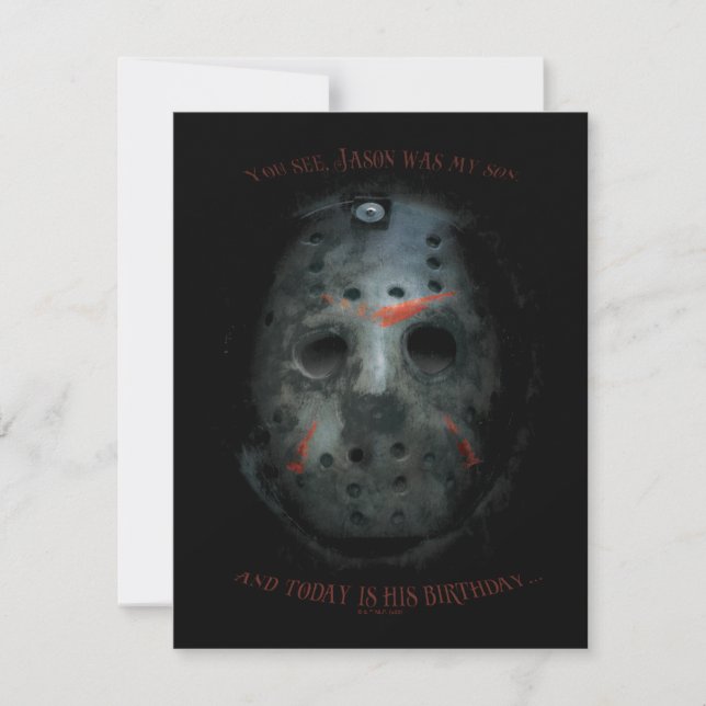 Carte De Correspondance Freddy vs Jason | Citation du Masque de Jason (Devant)