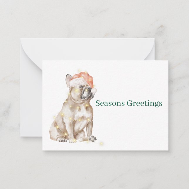 Carte De Correspondance French Bulldog Flat Note Card (Devant)