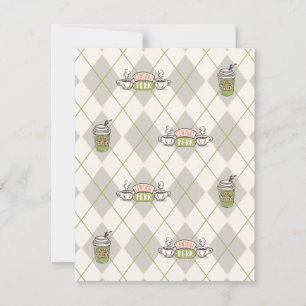 Carte De Correspondance FRIENDS™ Central Perk Motif Argyle